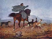 Franz Kruger Ausritt zur Jagd oil painting on canvas